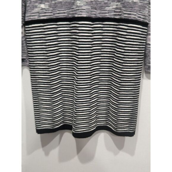 Vintage Arden B Cowl Neck Long Sleeve Abstract Striped Sweater Dress, XL - Picture 3 of 6